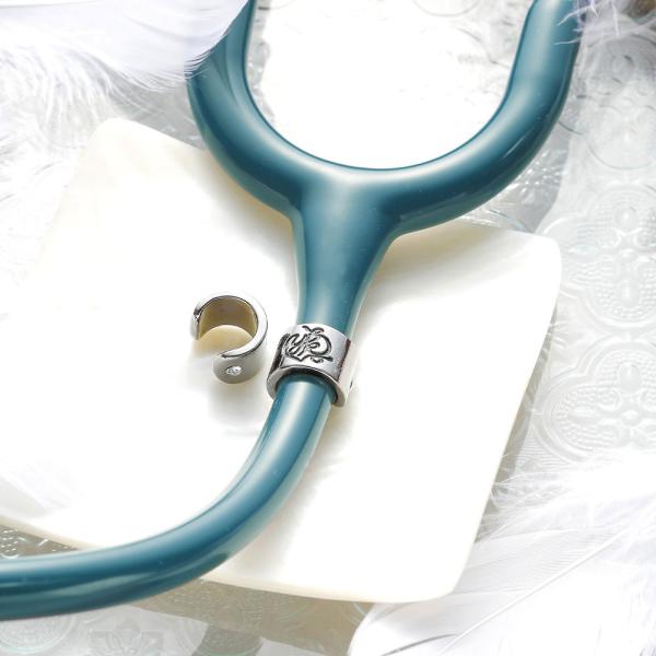 ナース グッズ 看護 医療 おしゃれ かわいい 薔薇  目印 ＜ユミカツラ＞聴診器チャーム(YK16...