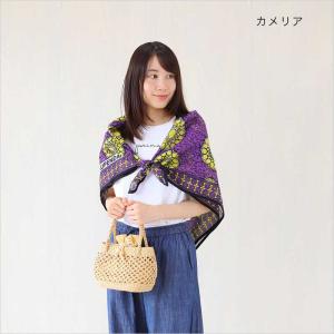 スクエアクロス アフリカンプリント 正方形 1...の詳細画像5