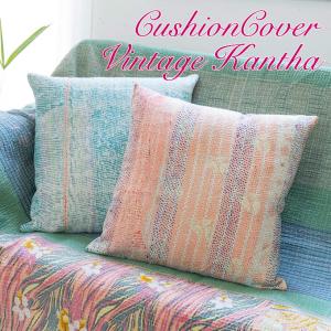 インド カンタ刺繍 パッチワーク/ラリーキルト 古布 ヴィンテージ