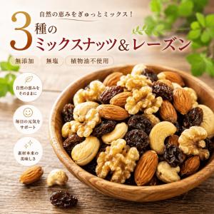 ミックスナッツ 1kg レーズン入り ミックスナッツ 素焼きミックスナッツ 無添加ミックス トレイルミックスナッツ 大人気 ミックスナッツ 素焼きナッツ