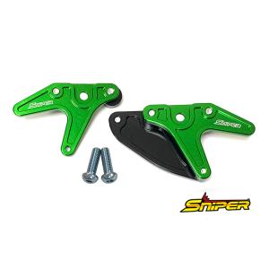 ZX-10R Z900RS Z900 ZX-6R/ZX636 レーシングスタンドフック緑 スプロケッ...