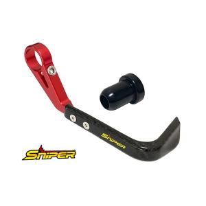 カーボンブレーキレバーガード 赤 カワサキ車用SNIPER スナイパー SP0097R_K