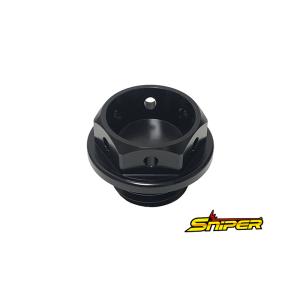ホンダ ヤマハ カワサキ アルミ製 オイルフィラーキャップ 黒 M20 x P2.5 汎用 SNIP...