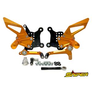 NINJA ZX-25R ZX-4R SE ストリート用 バックステップ 金 クイックシフター装着車...
