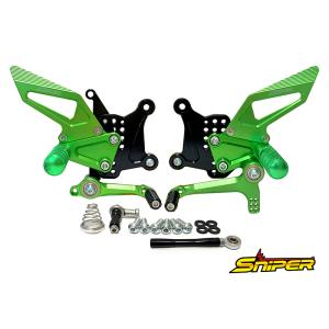NINJA ZX-25R ZX-4R SE ストリート用 バックステップ 緑 クイックシフター装着車...