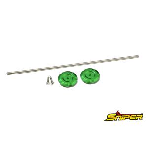 NINJA ZX-25R ZX-4R フレームホールキャップ 緑 SNIPER スナイパー SP0132GR｜nuts-berry