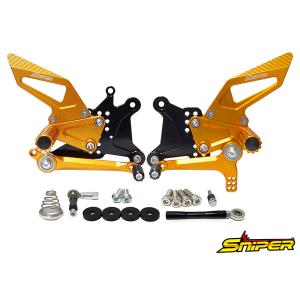 NINJA ZX-6R ZX636 バックステップ 金 SNIPER スナイパー SP0143GD