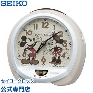 目覚まし時計 セイコー SEIKO 置時計 FD483C ディズニー ミッキー ミニー スイープ 静か 音がしない ライト付 子供 こども オシャレ おしゃれ