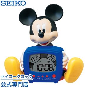 セイコー SEIKO 目覚し時計 置時計 FD485A ディズニー ミッキー＆フレンズ デジタル カレンダー 温度計 おしゃべりアラーム 音量切替｜nuts-seikoclock