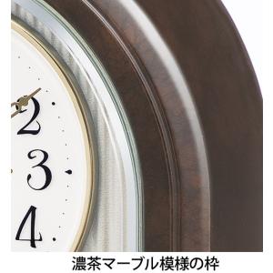 電波時計 セイコー エムブレム 置き時計 HW...の詳細画像1