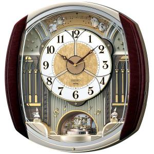 SEIKO セイコー 掛け時計 電波 アナログ からくり トリプル