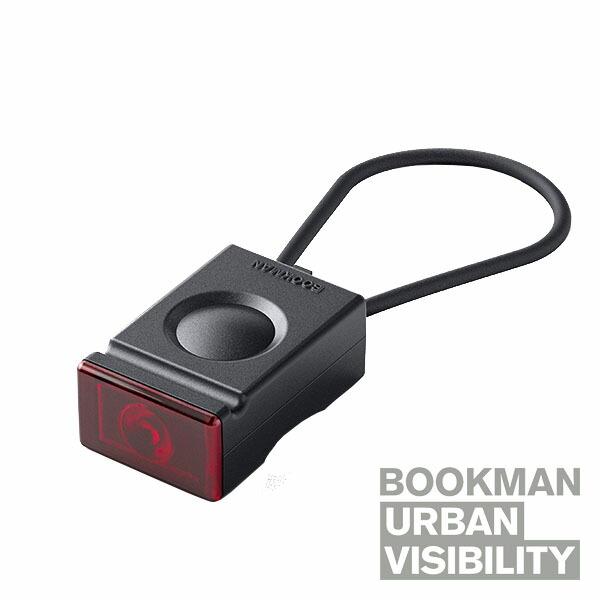 【メール便対応商品4点まで】ブックマン ブロックライトリア 赤色LED 自転車アクセサリー USB充...