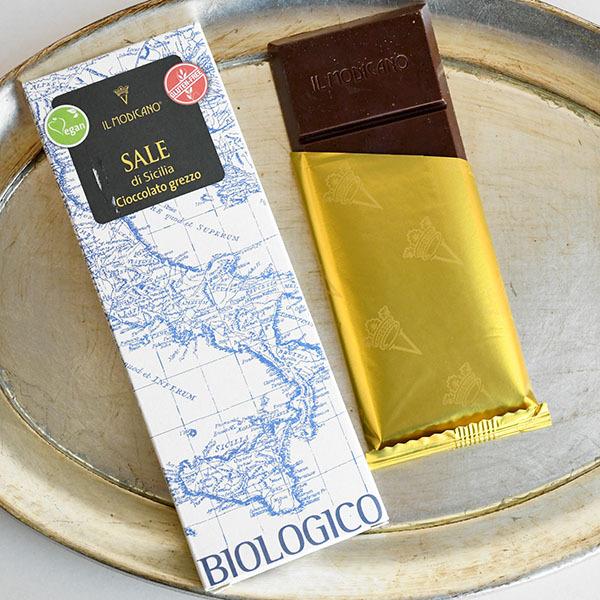 イルモディカーノ ソルト シチリアの塩 有機 チョコレート 定番の味 イタリア産 板チョコ イル・モ...
