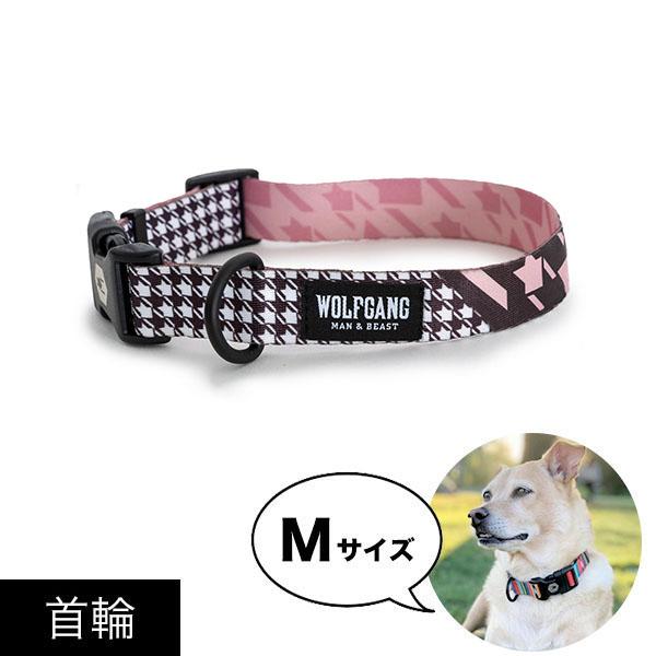 首輪 Mサイズ 中型犬用 WOLFGANG MAN &amp; BEAST HoundsPink ウルフギャ...