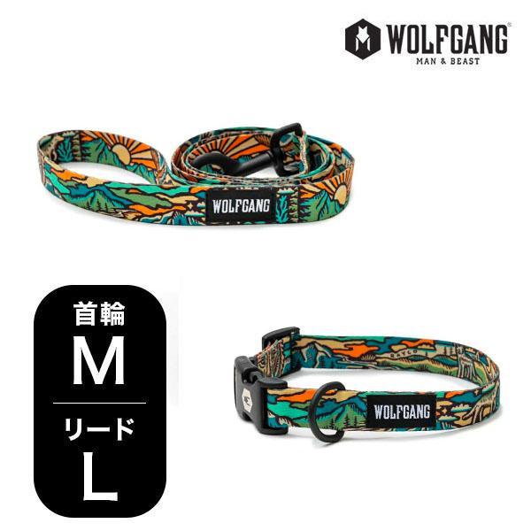 ウルフギャング マンアンドビースト 首輪リードセット 中型犬用 WildWolf WC-002-WL...