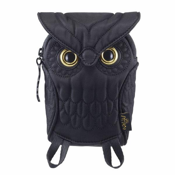 モーンクリエイションズ MORN CREATIONS ミミズク OW-105 ポーチ ブラック 正規...