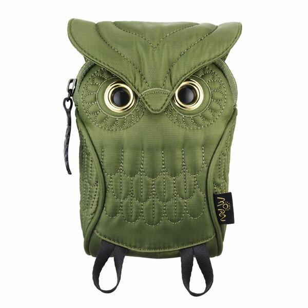 モーンクリエイションズ MORN CREATIONS ミミズク OW-105 ポーチ オリーブ 正規...