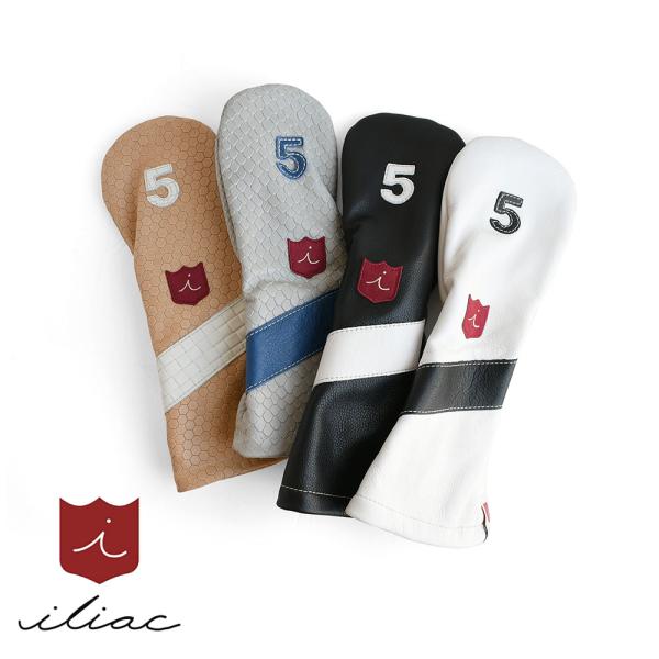 イリアック ゴルフ ヘッドカバー 5番ウッド用 FW アメリカ製 イタリアンレザー ロイヤル ili...