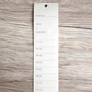 NUTS × no quietコラボ レシートカレンダー 2024年版　｜ ノークワイエット Receipt Calendar 正規品｜nuts