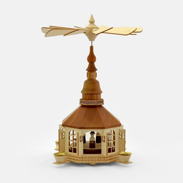 ザイフェンの八角教会堂 回転するキャンドルスタンド ドイツ製 限定入荷 正規品【送料無料】