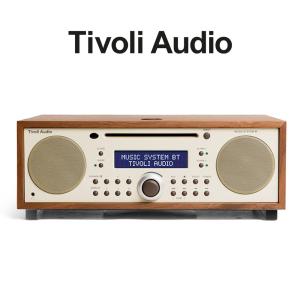 チボリオーディオ ミュージックシステムBT CDプレーヤー付き AM/ワイドFMラジオ Bluetooth スピーカー ウォールナット/ベージュ Tivoli Audio ギフト包装不可｜nuts
