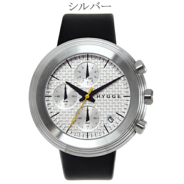 【50%Off】ヒュッゲ HYGGE 2312クロノグラフシリーズ HGE020017 レザーストラ...