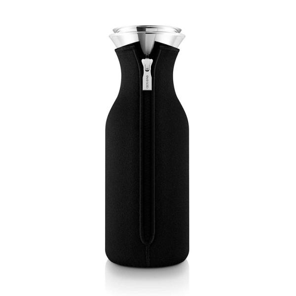 エバソロ evasolo フリッジカラフェ 1.0L ブラックカバー付き 耐熱ピッチャー 水差し 5...