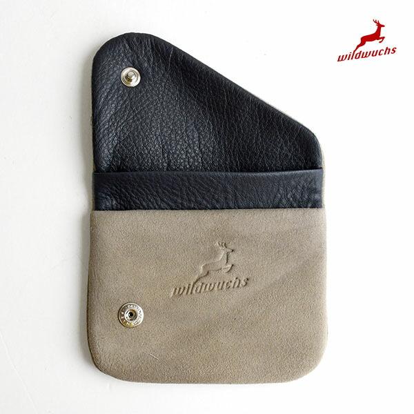 アッカーマン シャモア革（鹿革） ドイツ製 コンパクト財布 マルチコインケース