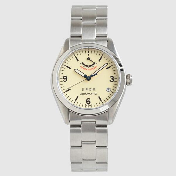 スポール 日本製 SPQR 初代モデル Ventuno pr 手巻付自動巻パワーリザーブ カレンダー...