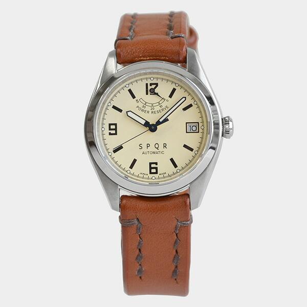 スポール SPQR 手巻き付自動巻 パワーリザーブ カレンダー 腕時計 【径36mm】 SOMES ...