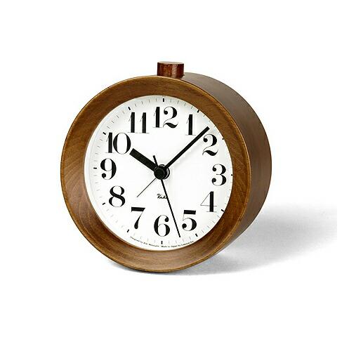 【ご用命後お届け予定をご回答】RIKI ALARM CLOCK WR09-15BW ブラウン木目 正...