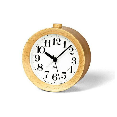 【ご用命後お届け予定をご回答】RIKI ALARM CLOCK WR09-15NT ナチュラル木目 ...