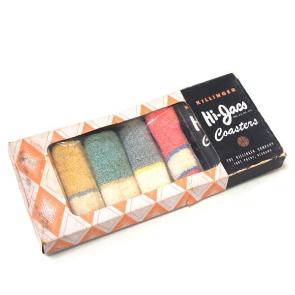 【送料無料】1950s デッドストック グラスカバー コースター 箱付き OLD STORE STO...