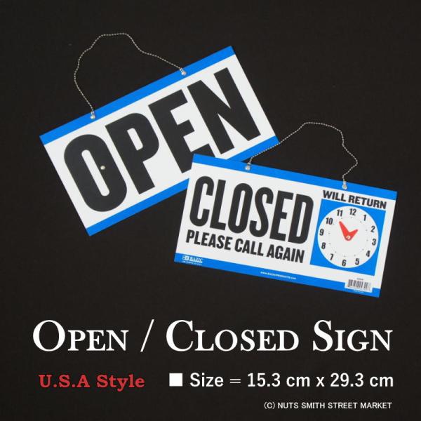 【送料無料】OPEN CLOSED 目立つ カッコいい ドア ウインドウ 入口 看板 サイン アメリ...