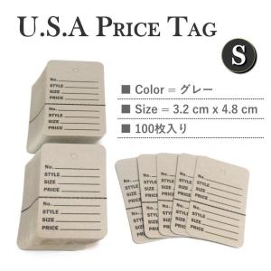 USA アメリカンスタイル プライスカード Lサイズ オレンジ 100枚 タグ