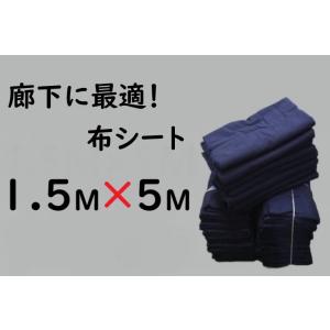 布シート 1.5ｍ×5.0ｍ 養生シート ベトナムシート 大判 色.生地ランダム １枚