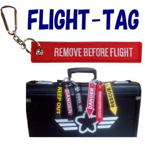FLIGHT-TAG カラビナ付き 本刺繍 フ...の詳細画像2