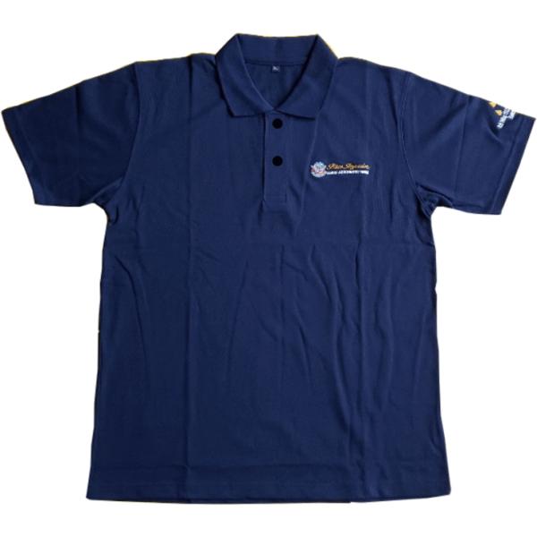 ★ブルーインパルス★  本刺繍オフィシャルインシグナ・ワンポイント ポロシャツ　