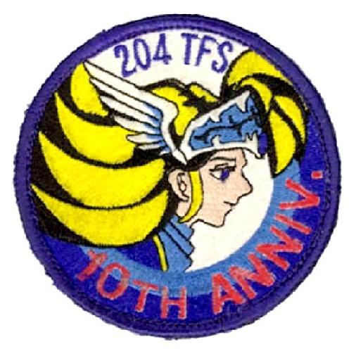 第２０４飛行隊ミスティックイーグル１０周年記念パッチ　ワルキューレ