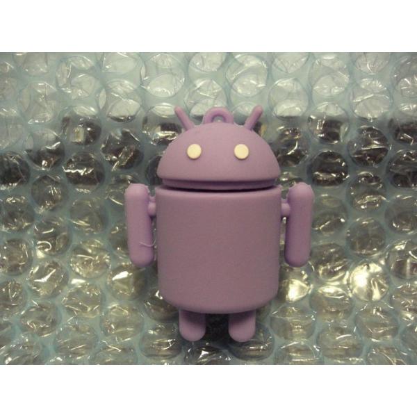 Android型USBメモリ 紫色 8GB