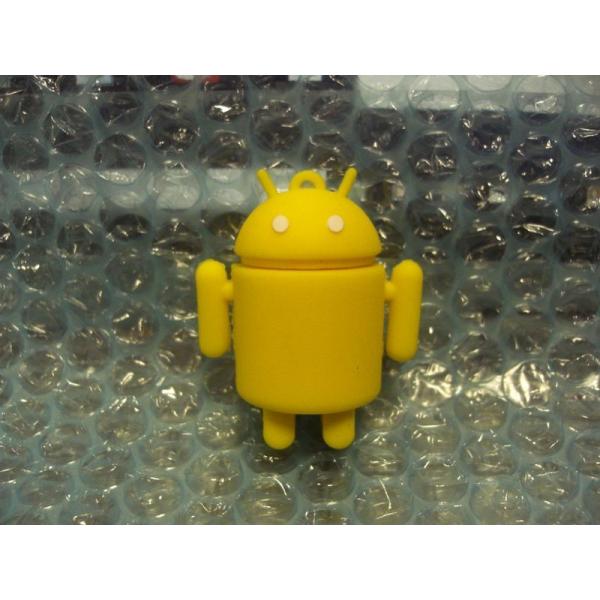Android型USBメモリ 黄色 8GB