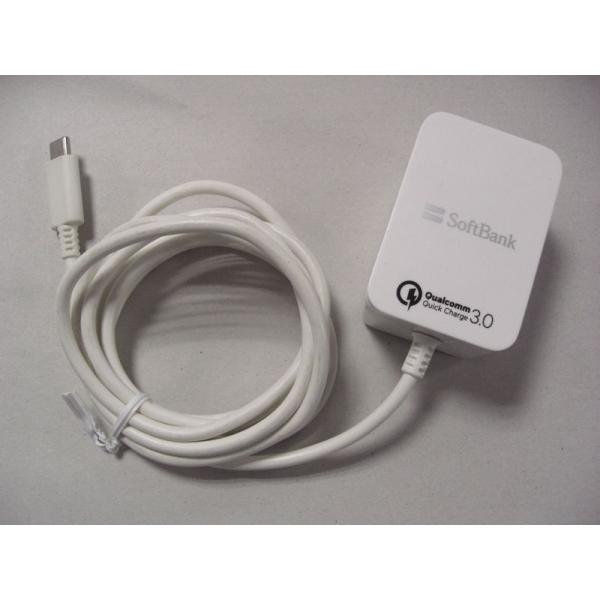 中古 ACアダプター SoftBank SB-AC17-TCQC USB Type-C接続 5V/3...