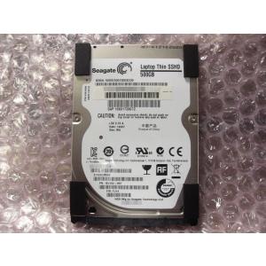 中古・ほとんど未使用・2.5インチSSHD 500GB SATA Seagate ST500LM000 厚さ7mm ゴム足付き