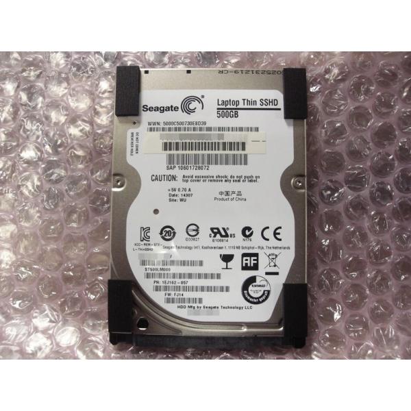 中古・ほとんど未使用・2.5インチSSHD 500GB SATA Seagate ST500LM00...