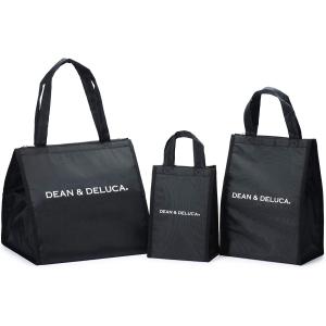 DEAN&amp;DELUCA クーラーバッグ ブラックM 保冷バッグ ファスナー付き コンパクト お弁当 ランチバッグ