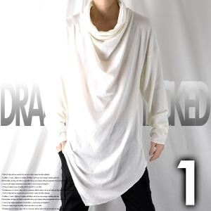 レイヤード Code Minsobi メンズ ロングtシャツ カットソー モード