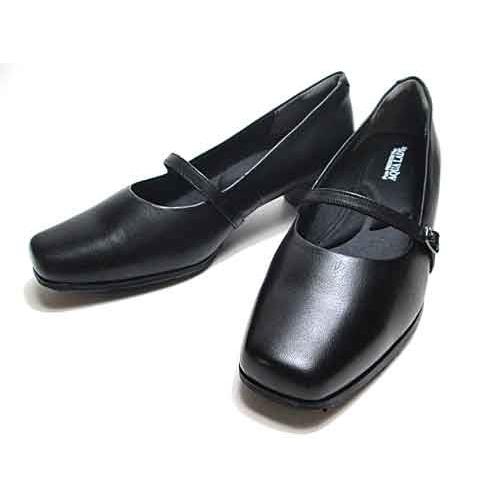 アクアレディ AQUA LADY 9051 コンフォートストラップパンプス ブラック レディース 靴