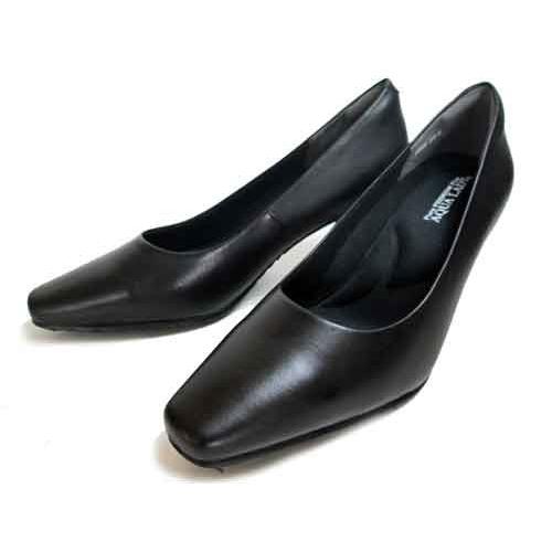 アクアレディ AQUA LADY 9080 コンフォートプレーンパンプス ブラック レディース 靴