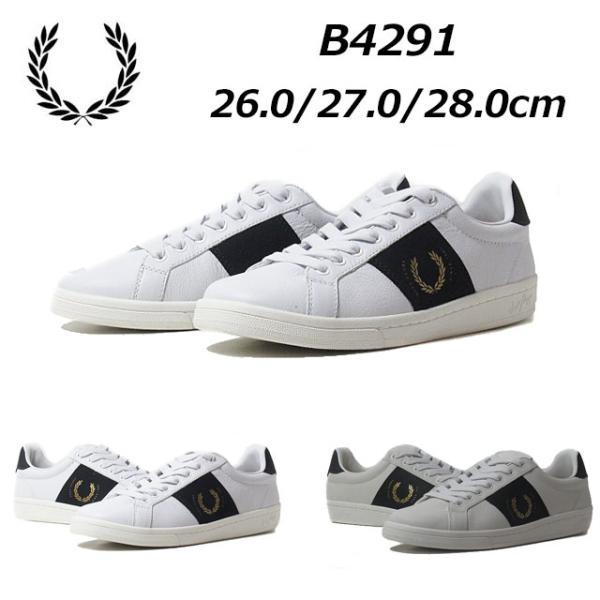 フレッドペリー FRED PERRY B4291 Textured Leather/Branded ...