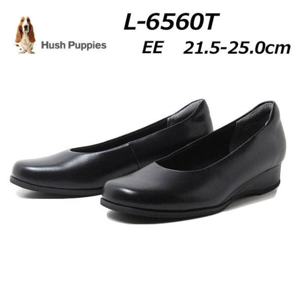 ハッシュパピー Hush Puppies L-6560T オブリークトゥパンプス 通勤 オフィス レ...